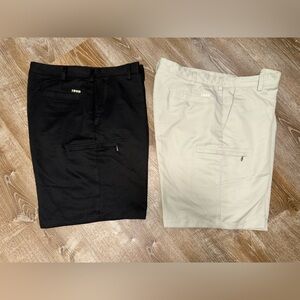 Izod Black and Cream Chinos for Casual Elegance
